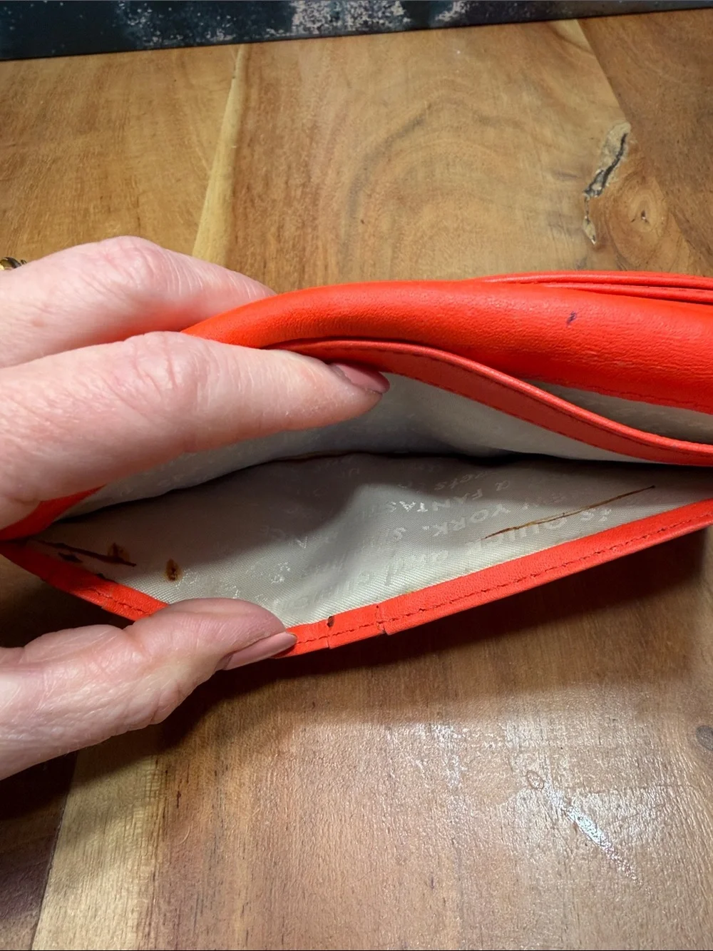 Kate Spade Dopamine Dressing Colorblock Leather Wallet w/Storybook‎ Lining- Fair